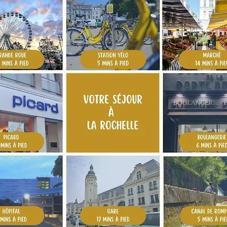 Le P'tit Rochelais - Proche Marche Central Et Gare Sncf- Wifi Haut Debit - Apartment *