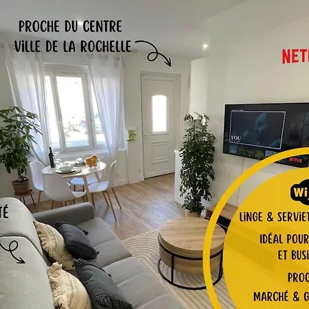 Apartment Le P'tit Rochelais - Proche Marche Central Et Gare Sncf- Wifi Haut Debit -